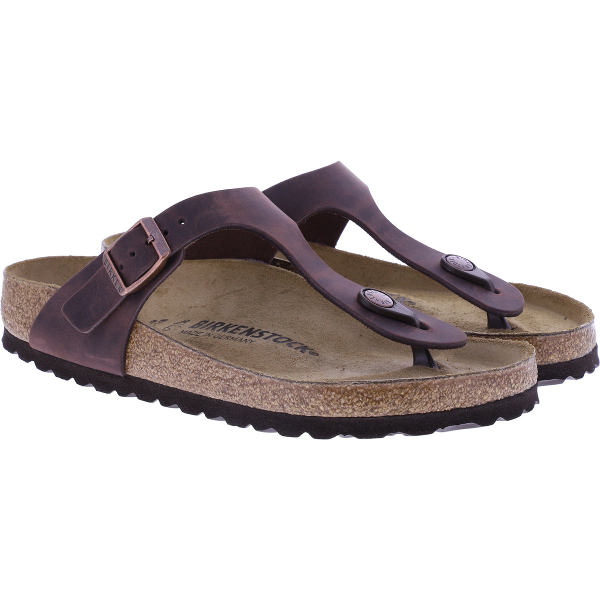 Birkenstock | Gizeh | Habana Fettleder | Weite: Normal | 743831 | Unisex Zehensteg