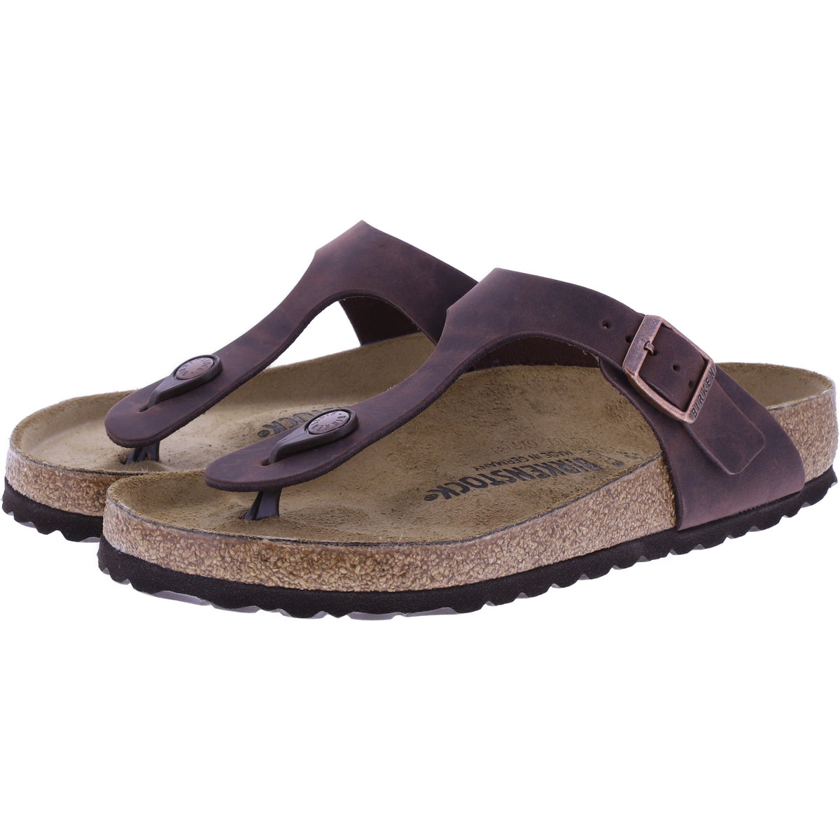 Birkenstock | Gizeh | Habana Fettleder | Weite: Normal | 743831 | Unisex Zehensteg