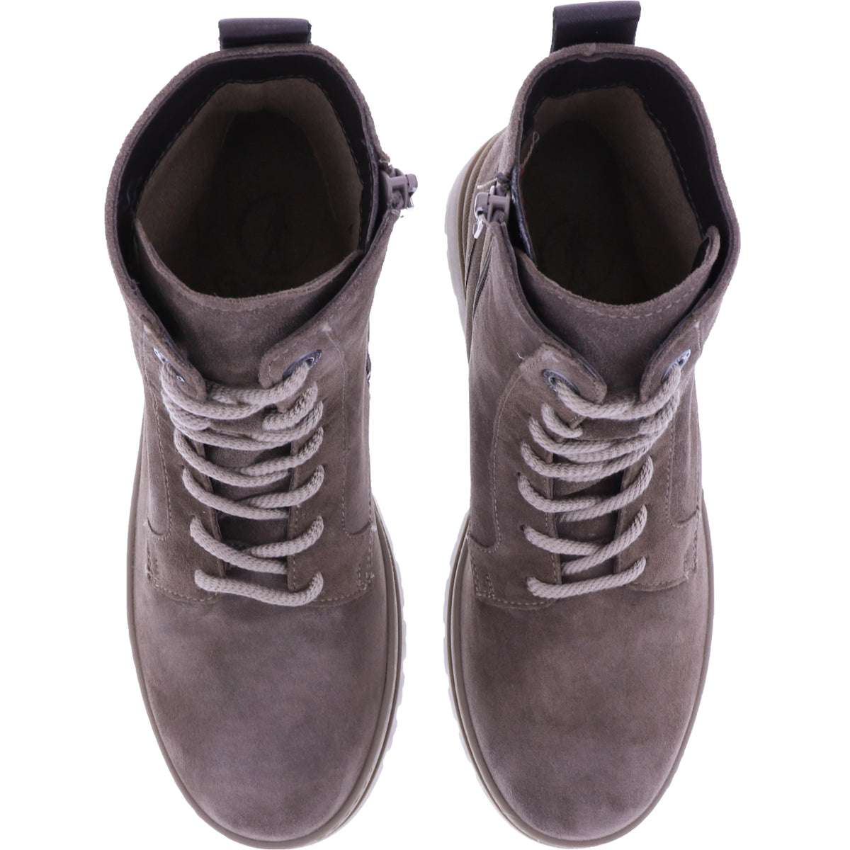 Ganter | Gela | Darktaupe Veloursleder| Naturlodenfutter | Weite: G | Wechselfußbett | 8-205003-9400