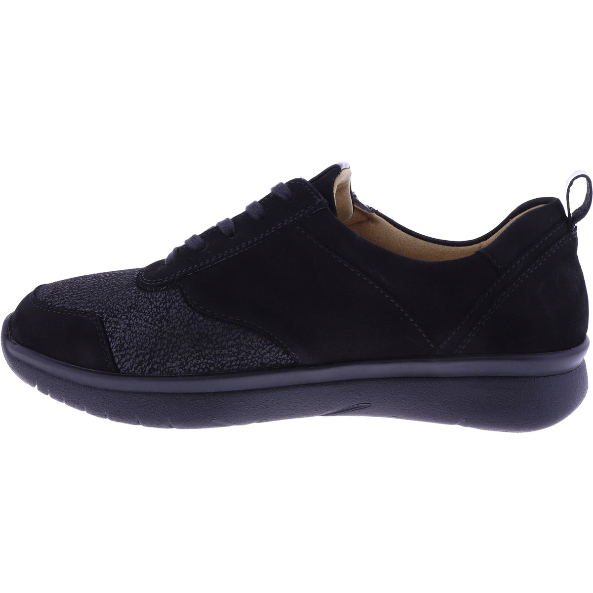 Ganter | Kira | Schwarz | Nubukleder | Sensitiv | | Weite: K | 209226-0100 | Damen Schnürer