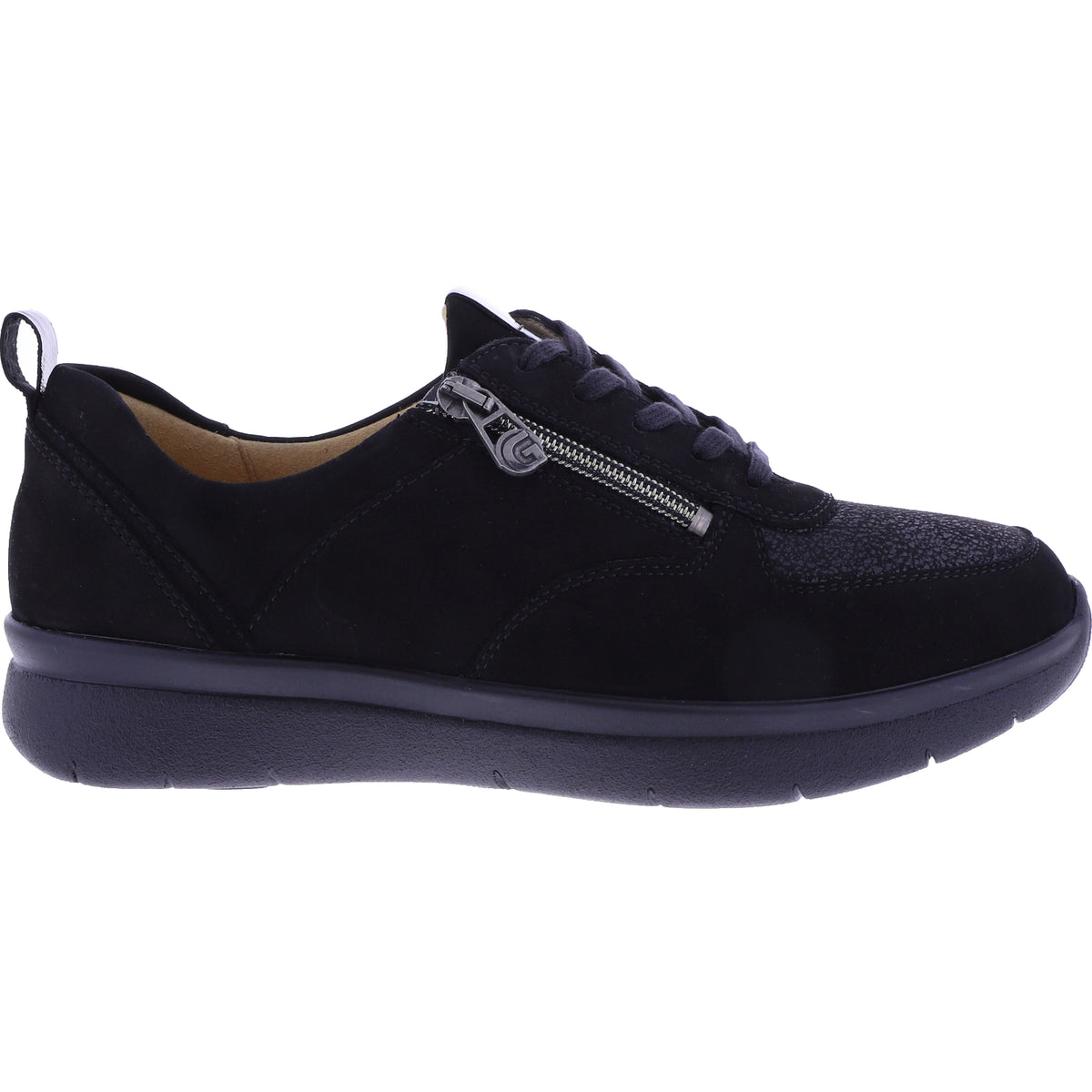 Ganter | Kira | Schwarz | Nubukleder | Sensitiv | | Weite: K | 209226-0100 | Damen Schnürer