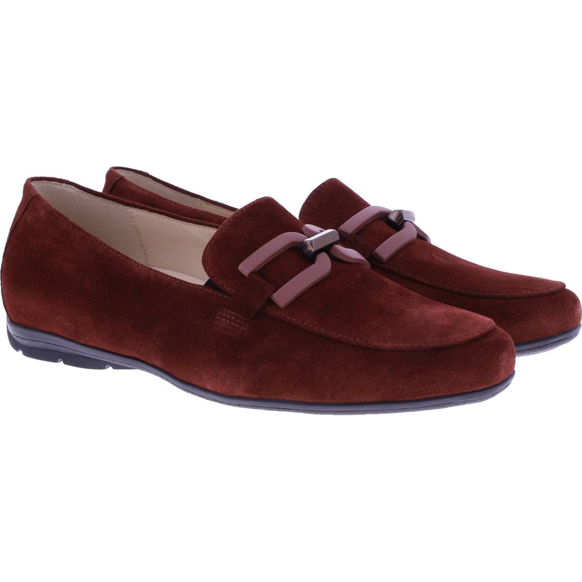 Hassia | Pescara | Darkrust-Rostrot Veloursleder | Weite: G | Wechselfußbett | 8-301742-2700 | Damen