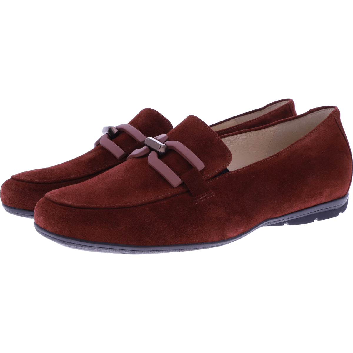 Hassia | Pescara | Darkrust-Rostrot Veloursleder | Weite: G | Wechselfußbett | 8-301742-2700 | Damen