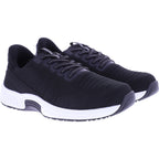 Orthofeet® | Kita | Schwarz-Weiß | Hands-Free Schuhe mit Fersendämpfung | Damen Schnürer