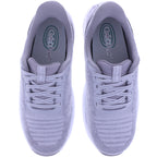 Orthofeet® | Kita | Hellgrau | Hands-Free Schuhe mit Fersendämpfung | Damen Schnürer