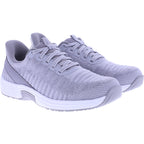 Orthofeet® | Kita | Hellgrau | Hands-Free Schuhe mit Fersendämpfung | Damen Schnürer