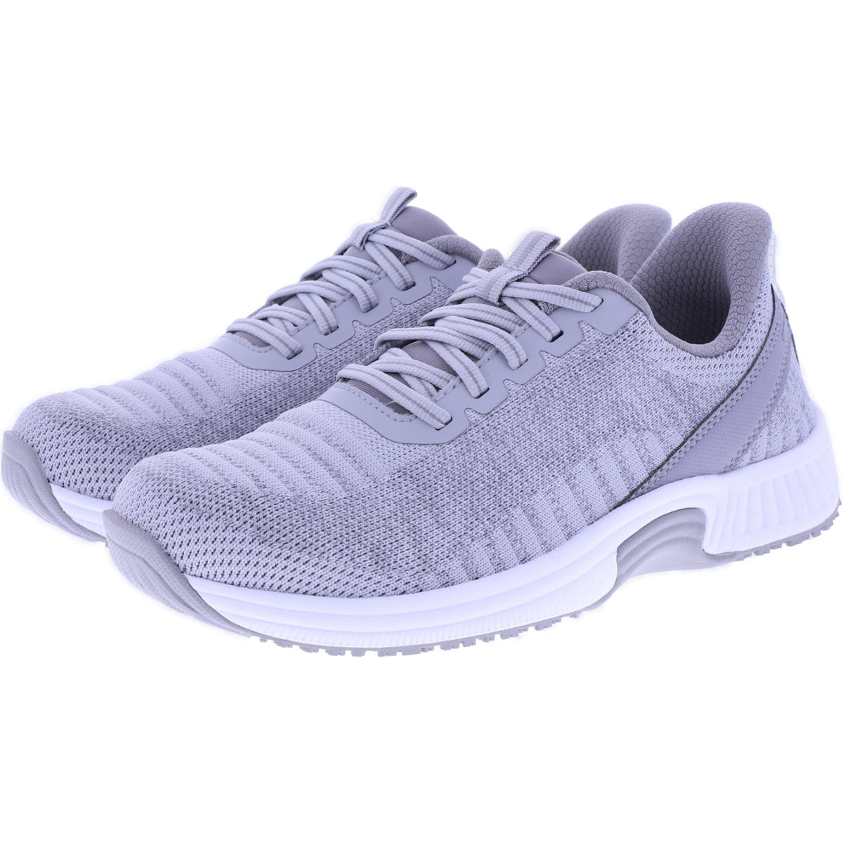 Orthofeet® | Kita | Hellgrau | Hands-Free Schuhe mit Fersendämpfung | Damen Schnürer
