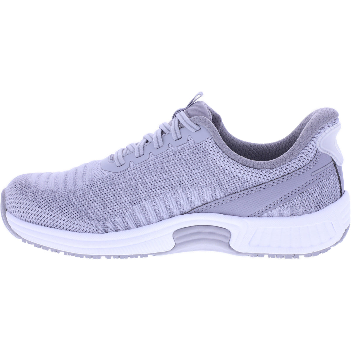 Orthofeet® | Kita | Hellgrau | Hands-Free Schuhe mit Fersendämpfung | Damen Schnürer