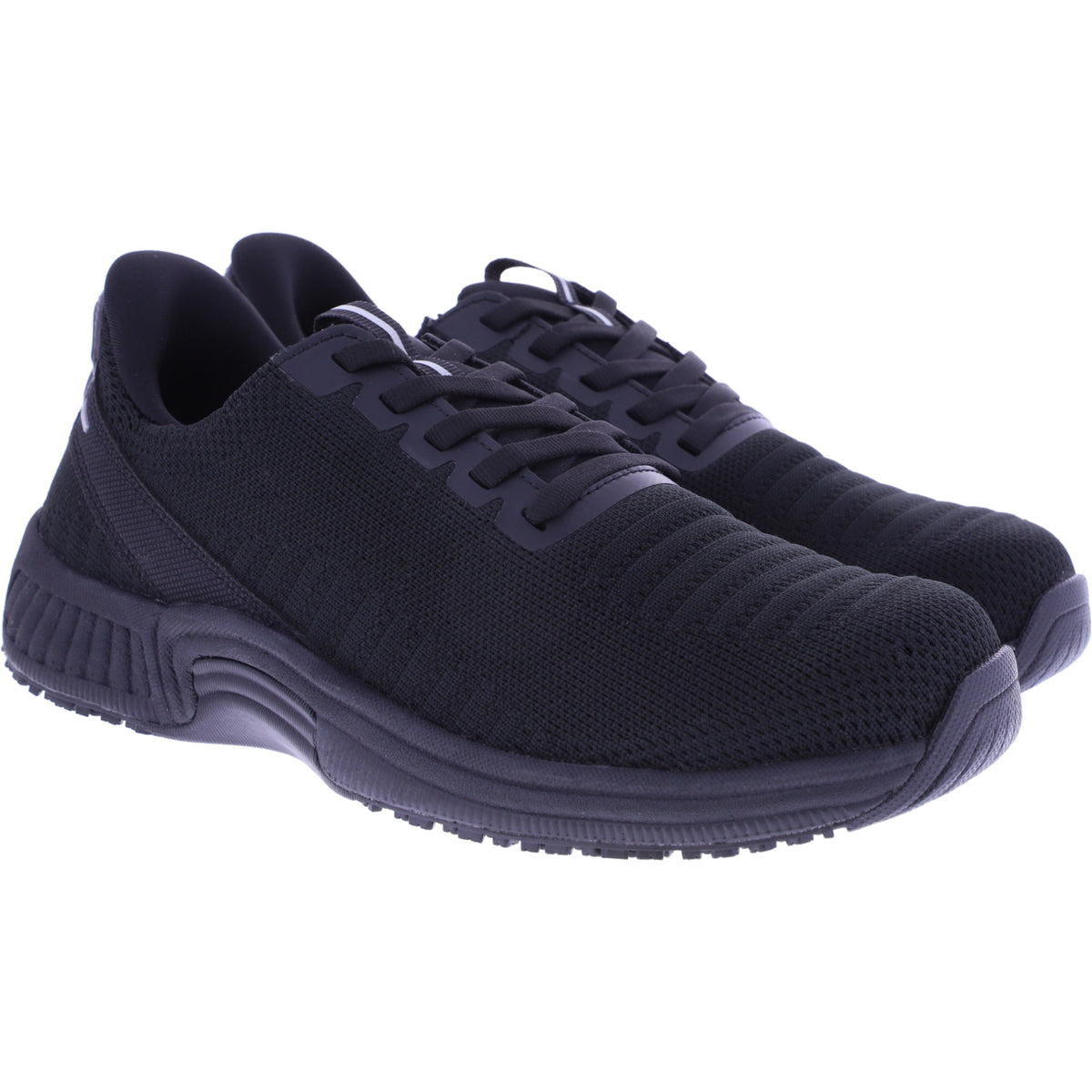 Orthofeet® | Kita | Schwarz-Schwarz | Hands-Free Schuhe mit Fersendämpfung | Damen Schnürer