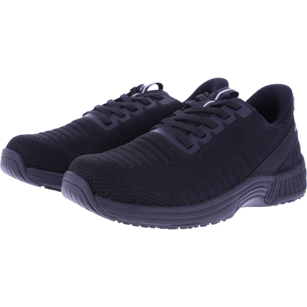 Orthofeet® | Kita | Schwarz-Schwarz | Hands-Free Schuhe mit Fersendämpfung | Damen Schnürer