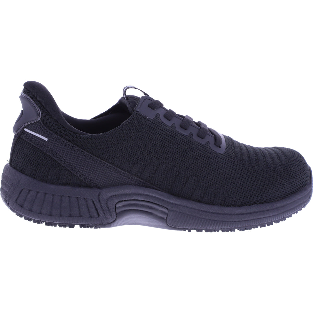 Orthofeet® | Kita | Schwarz-Schwarz | Hands-Free Schuhe mit Fersendämpfung | Damen Schnürer