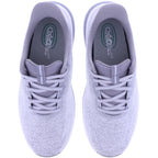 Orthofeet® | Nira | Light Gray Hellgrau | Hands-Free Schuhe mit Fersendämpfung | Damen Schnürer