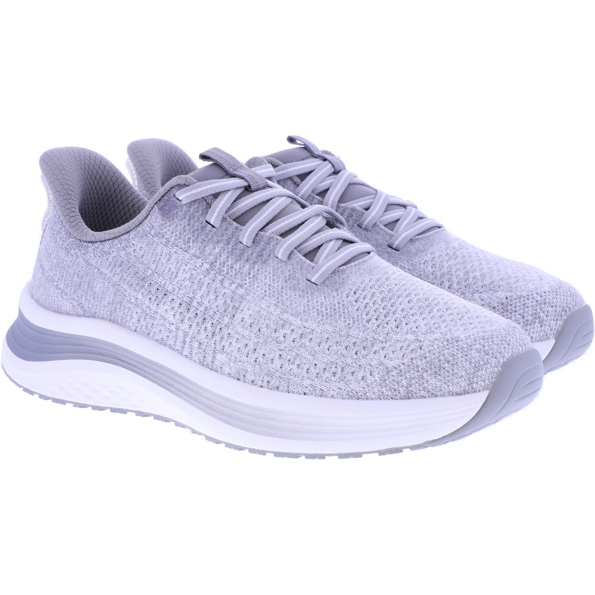 Orthofeet® | Nira | Light Gray Hellgrau | Hands-Free Schuhe mit Fersendämpfung | Damen Schnürer