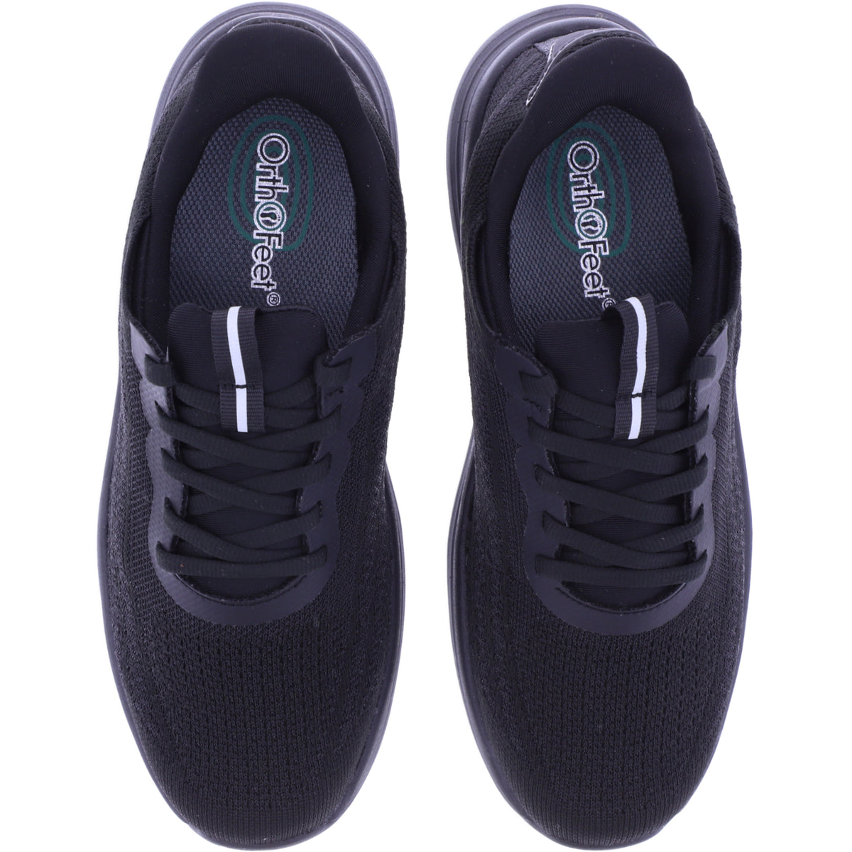 Orthofeet® | Nira | Schwarz | Hands-Free Schuhe mit Fersendämpfung | Damen Schnürer