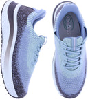 Orthofeet® | Nira | Grün-Blau Multi | Hands-Free Schuhe mit Fersendämpfung | Damen Schnürer