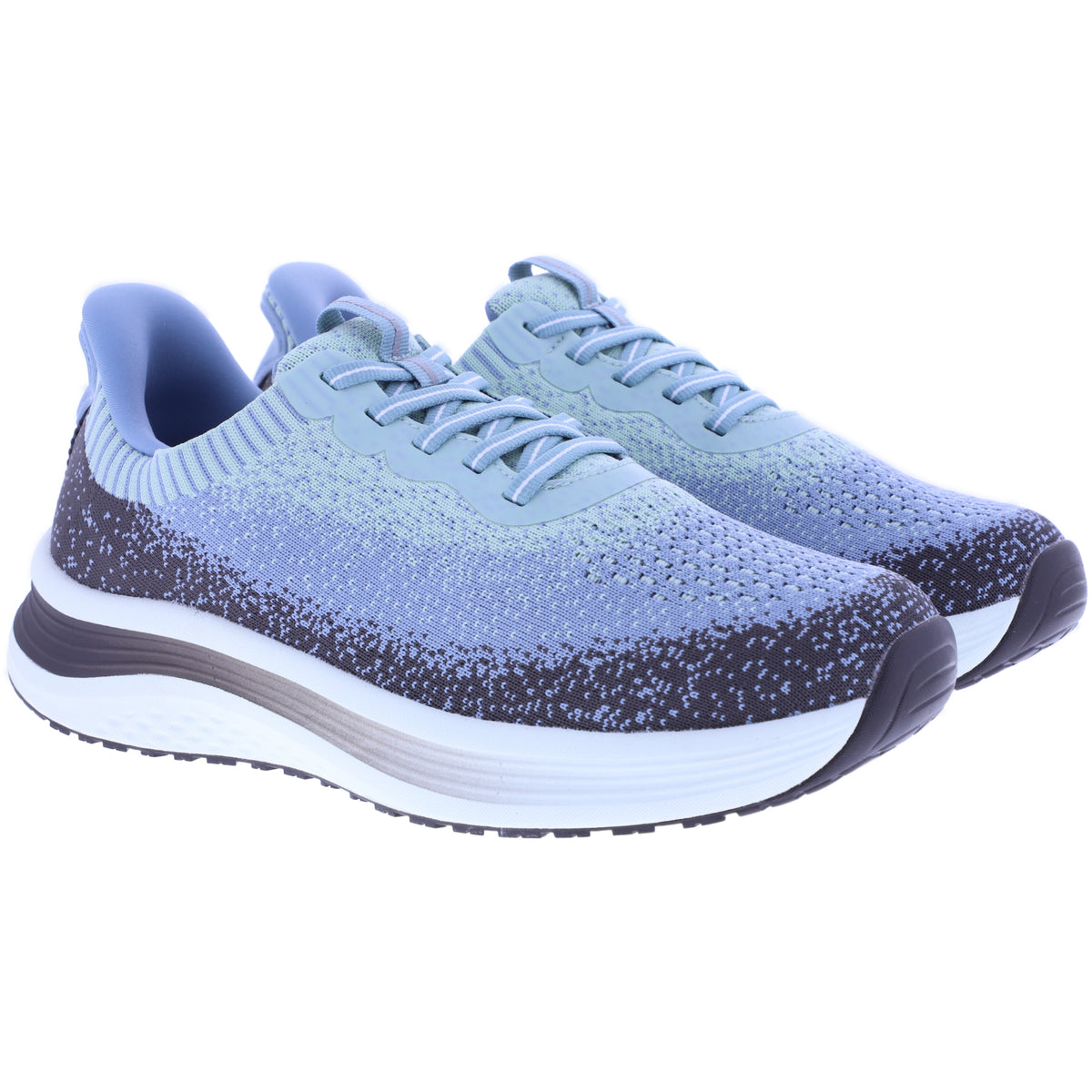 Orthofeet® | Nira | Grün-Blau Multi | Hands-Free Schuhe mit Fersendämpfung | Damen Schnürer