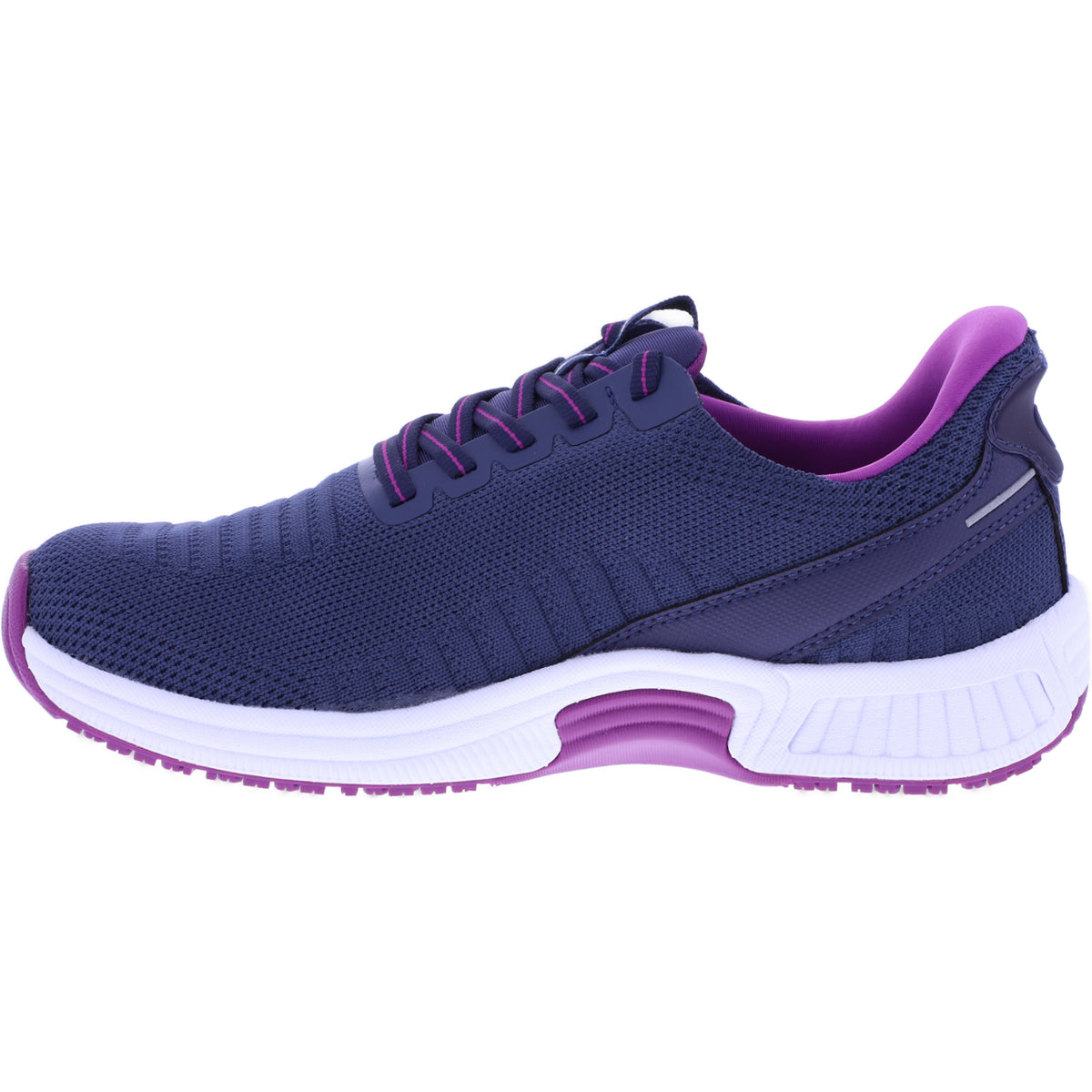 Orthofeet® | Kita | Dunkelblau-Orchidee | Hands-Free Schuhe mit Fersendämpfung | Damen Schnürer