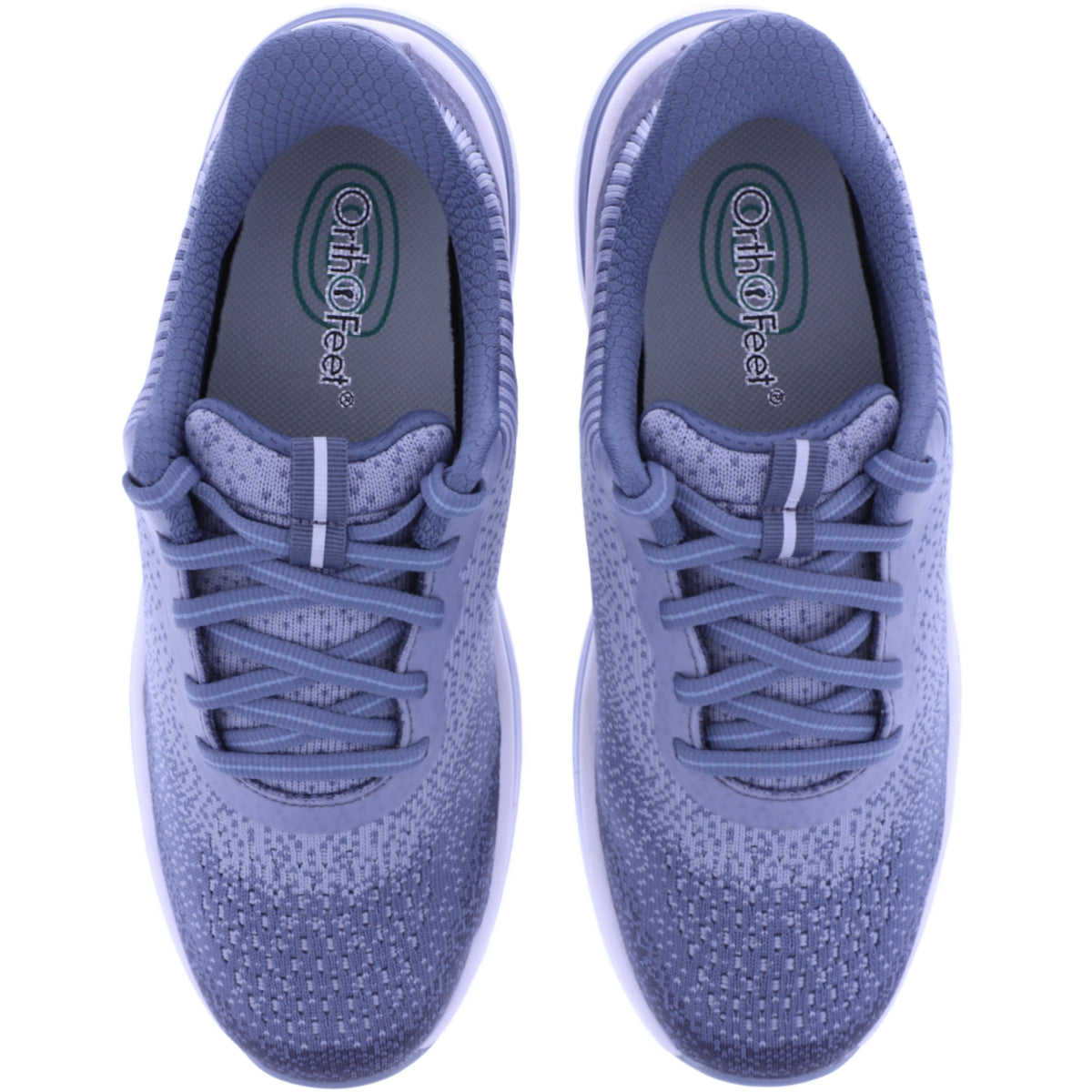 Orthofeet® | Nira | Slate Blue Hellblau-Multi | Hands-Free Schuhe mit Fersendämpfung | Damen Schnüre