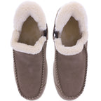 Orthofeet® | Lorin | Hellbraun-Taupe | Hands-Free Slipper mit Fersendämpfung | Damen Hausschuhe