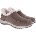 Orthofeet® | Lorin | Hellbraun-Taupe | Hands-Free Slipper mit Fersendämpfung | Damen Hausschuhe