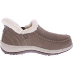 Orthofeet® | Lorin | Hellbraun-Taupe | Hands-Free Slipper mit Fersendämpfung | Damen Hausschuhe