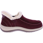 Orthofeet® | Lorin | Bordeaux-Rot | Hands-Free Slipper mit Fersendämpfung | Damen Hausschuhe