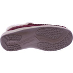 Orthofeet® | Lorin | Bordeaux-Rot | Hands-Free Slipper mit Fersendämpfung | Damen Hausschuhe