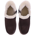Orthofeet® | Lorin | Braun-Espresso | Hands-Free Slipper mit Fersendämpfung | Damen Hausschuhe