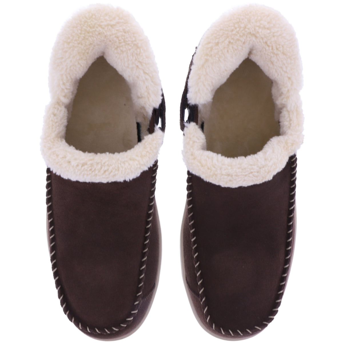 Orthofeet® | Lorin | Braun-Espresso | Hands-Free Slipper mit Fersendämpfung | Damen Hausschuhe