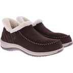 Orthofeet® | Lorin | Braun-Espresso | Hands-Free Slipper mit Fersendämpfung | Damen Hausschuhe