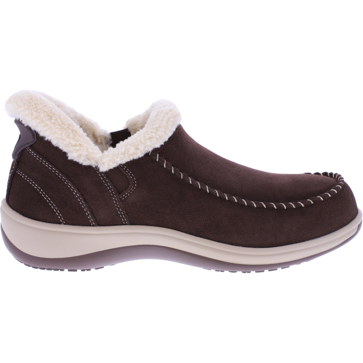 Orthofeet® | Lorin | Braun-Espresso | Hands-Free Slipper mit Fersendämpfung | Damen Hausschuhe