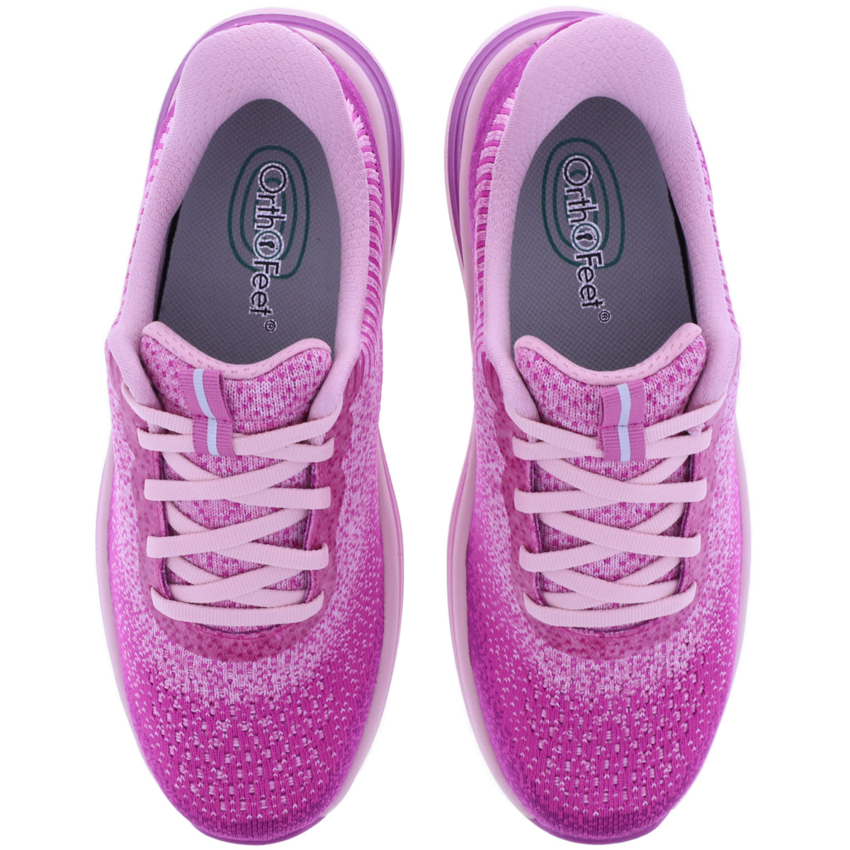 Orthofeet® | Nira | Violet-Pink | Hands-Free Schuhe mit Fersendämpfung | Damen Schnürer