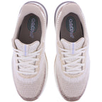 Orthofeet® | Nira | Taupe-Nutmeg | Hands-Free Schuhe mit Fersendämpfung | Damen Schnürer