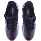 Orthofeet® | Stride | Schwarz Leder | Hands-Free Schuhe mit Fersendämpfung | Damen Schnürer