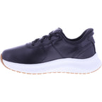 Orthofeet® | Stride | Schwarz Leder | Hands-Free Schuhe mit Fersendämpfung | Damen Schnürer