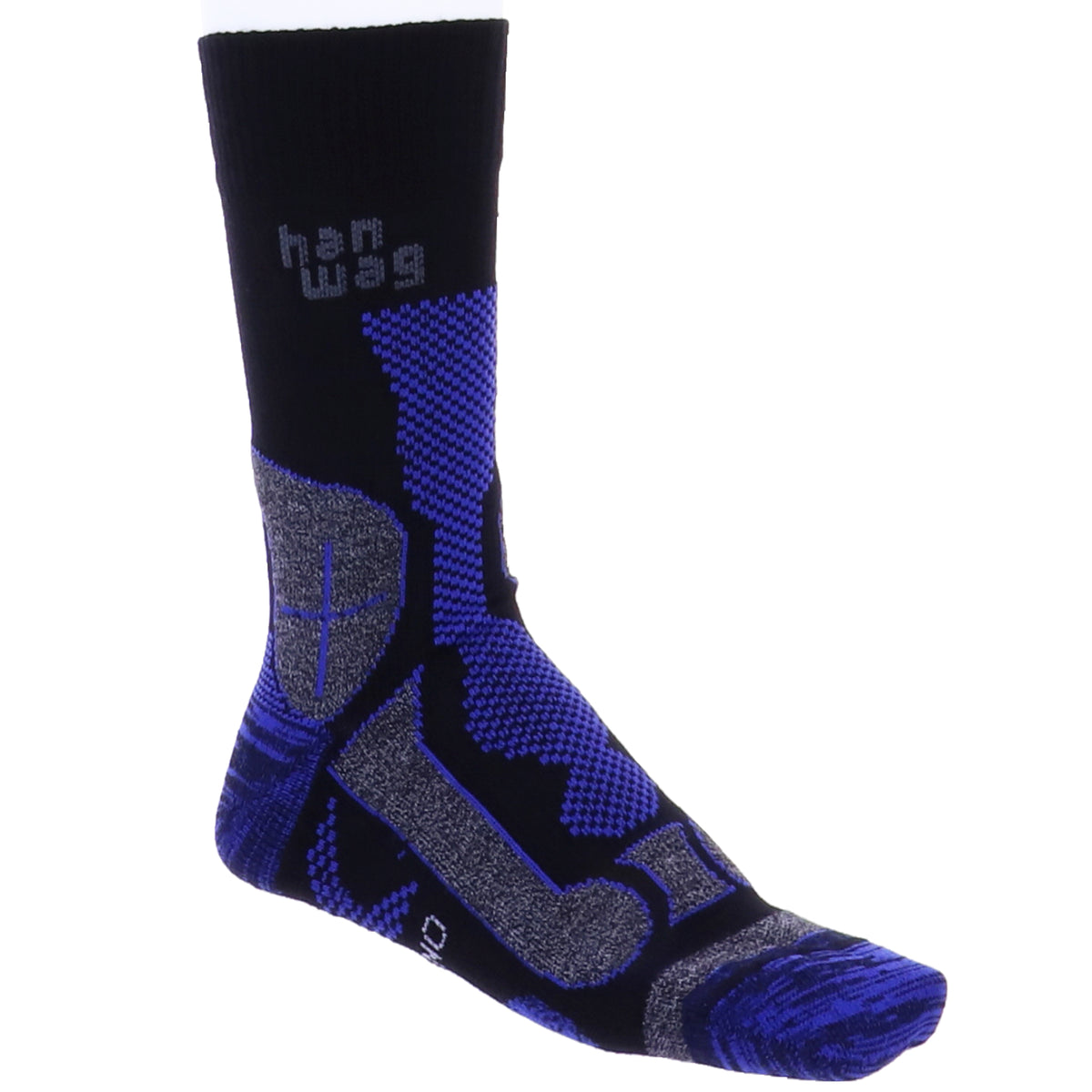 Hanwag / Wandersocken / Hanwag Trek Merino Socken / Black-Royal Blue / für Damen & Herren