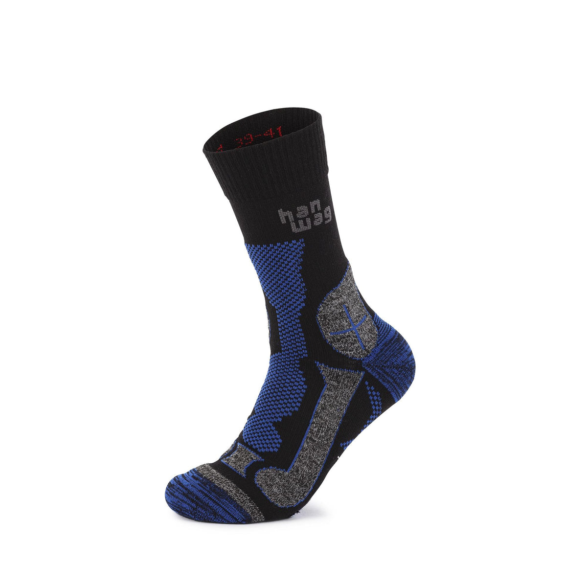 Hanwag / Wandersocken / Hanwag Trek Merino Socken / Black-Royal Blue / für Damen & Herren