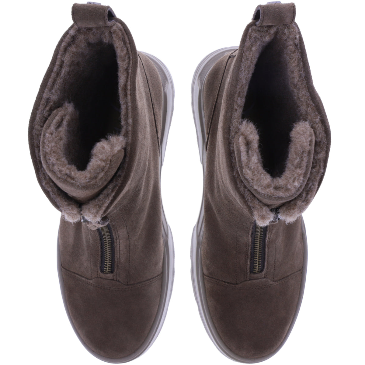Paul Green | 8243-008 | Earth-Taupe | Weiches Kalbsleder | Damen Booties