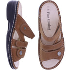 Finn Comfort | Ventura-Soft | Brandy-Cognac | Wechselfußbett | 82568-834111 | Damen Pantoletten