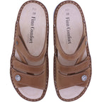 Finn Comfort | Ventura-Soft | Brandy-Cognac | Wechselfußbett | 82568-834111 | Damen Pantoletten