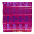 Otto Flemmich / Premium Seiden-Schal gewebt / Fuchsia-Amethystviolett / große Hirsche