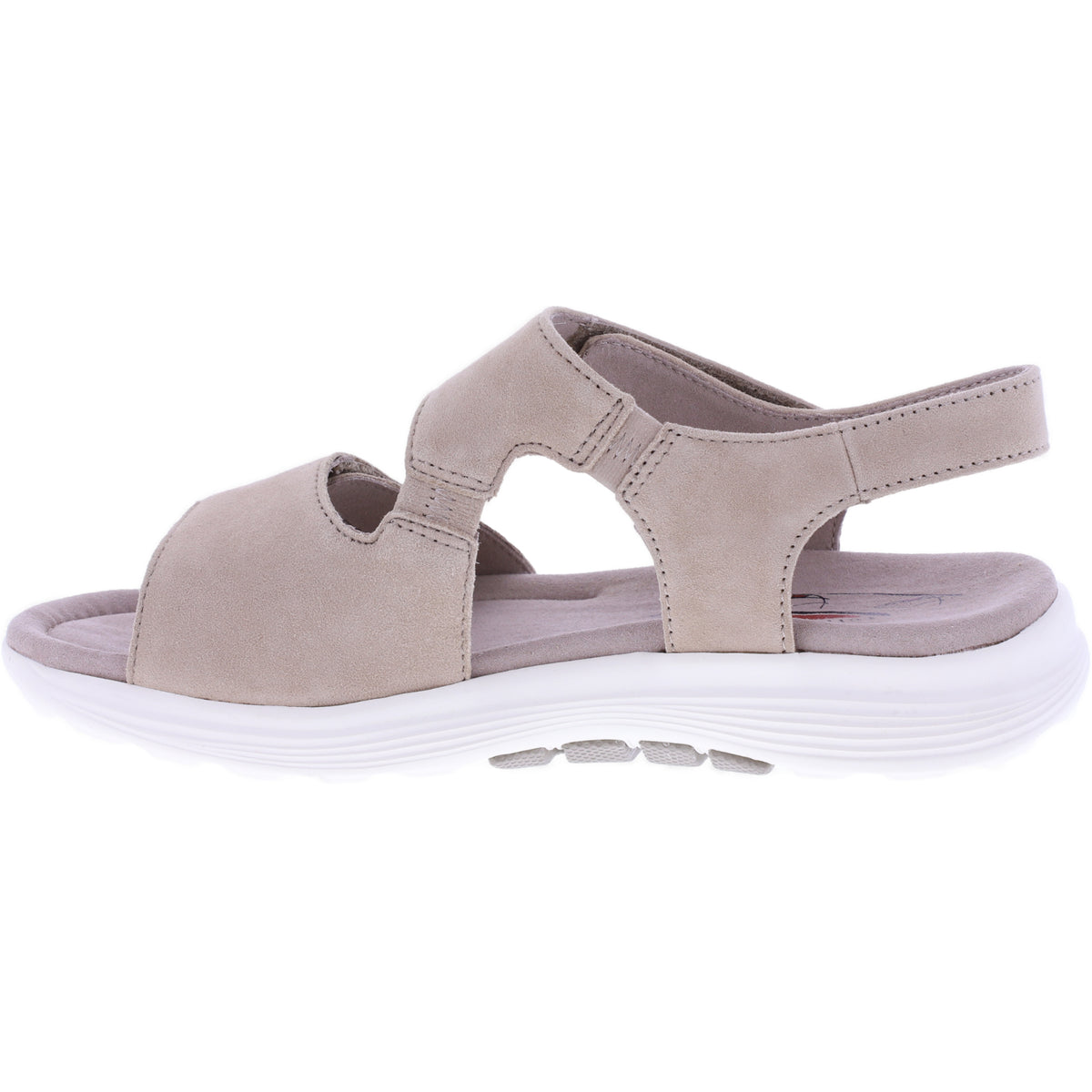 Rollingsoft by Gabor | Damen Aktiv Sandalen | Sand Samtchevreau-Leder | mit Klettverschluss