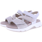 Rollingsoft by Gabor | Damen Aktiv Sandalen | Beige-Offwhite | mit Wechselfußbett
