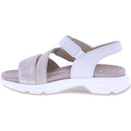 Rollingsoft by Gabor | Damen Aktiv Sandalen | Beige-Offwhite | mit Wechselfußbett
