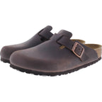 Birkenstock | Boston | Habana-Braun Fettleder | Weite: Normal | 860131 | Unisex Clogs