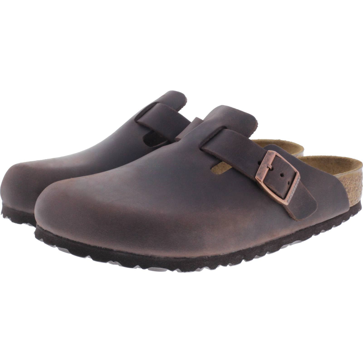 Birkenstock | Boston | Habana-Braun Fettleder | Weite: Normal | 860131 | Unisex Clogs