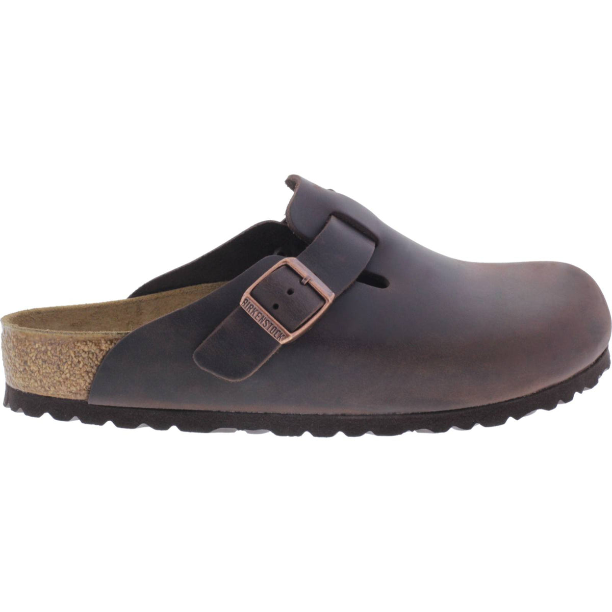 Birkenstock | Boston | Habana-Braun Fettleder | Weite: Normal | 860131 | Unisex Clogs