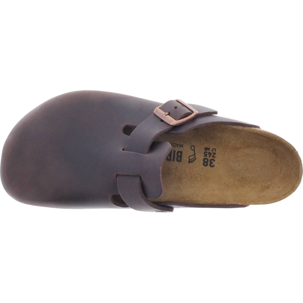 Birkenstock | Boston | Habana-Braun Fettleder | Weite: Normal | 860131 | Unisex Clogs
