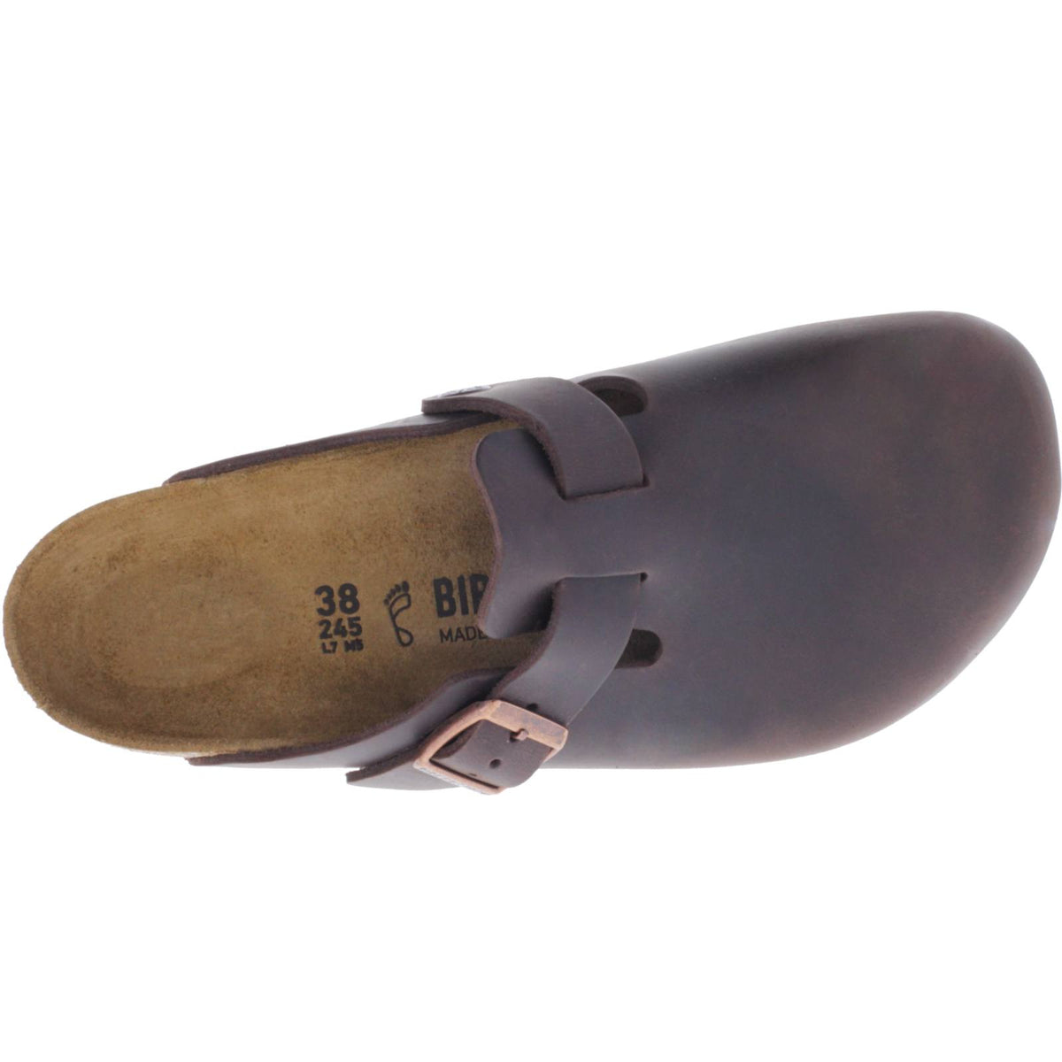 Birkenstock | Boston | Habana-Braun Fettleder | Weite: Normal | 860131 | Unisex Clogs