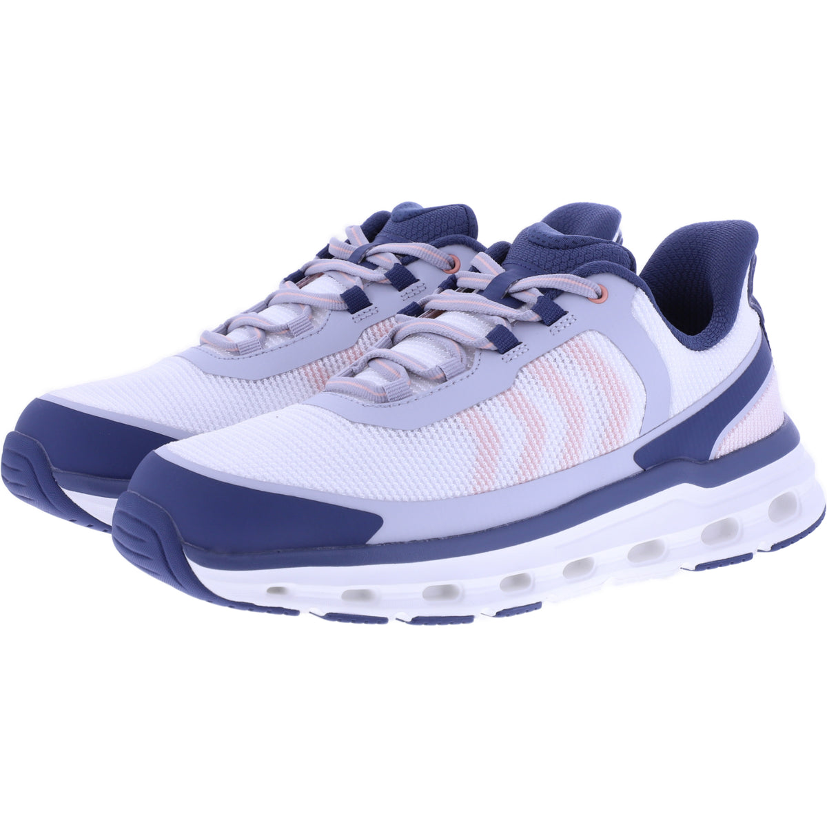 Orthofeet® | Jaunt | Schiefer-Weiß-Rosa | Hands-Free Schuhe mit Fersendämpfung | Damen Schnürer